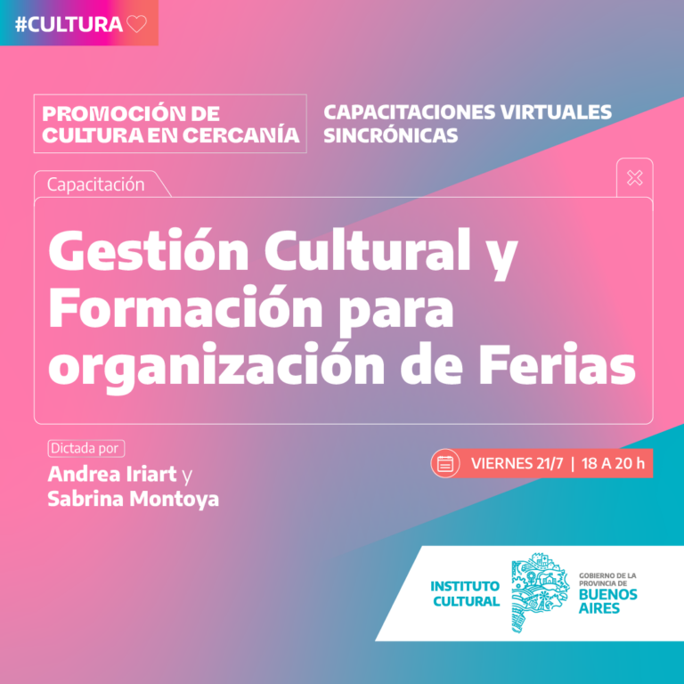 Gestión Cultural y Formación para organización de Ferias